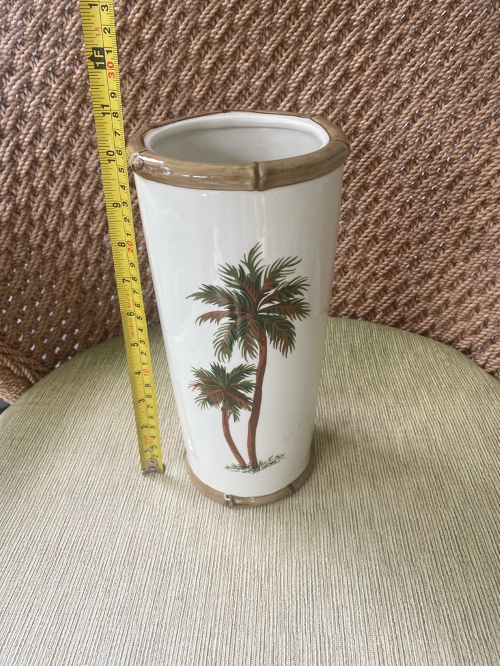 Palm Tree Ceramic Toilet Bowl Brush